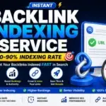 Instant backlink indexing service with 80-90% indexing rate